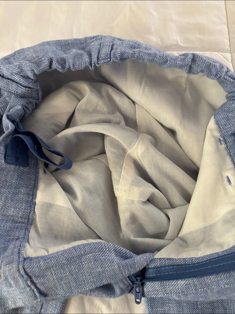 Gymboree Linen-Blend   Light Blue Linen Seersucker Vest & Pants Set Size 12 NWOT